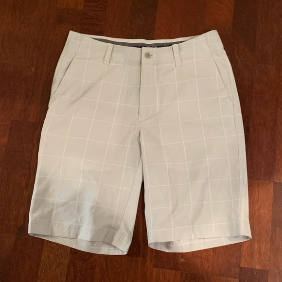 PGA TOUR MENS GOLF performance gray plaid SHORTS SIZE 32 - Picture 11 of 11